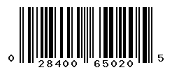 UPC barcode number 028400650205