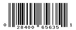 UPC barcode number 028400656351
