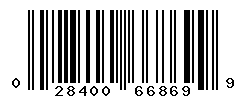 UPC barcode number 028400668699