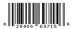 UPC barcode 028400697156