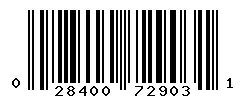 UPC barcode number 028400729031