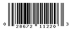 028672112203 barcode