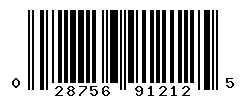 UPC barcode number 028756912125