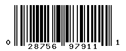 UPC barcode number 028756979111