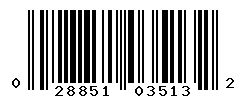 UPC barcode number 028851035132