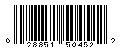 UPC barcode number 028851504522