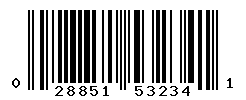 UPC barcode number 028851532341