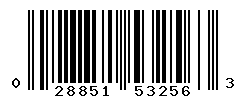 UPC barcode number 028851532563