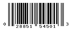 UPC barcode number 028851545013