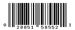 UPC barcode number 028851585521