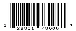 028851780063 barcode
