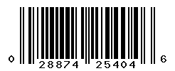 UPC barcode number 028874254046