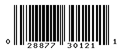UPC barcode 028877301211