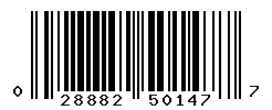 UPC barcode number 028882501477