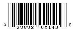 UPC barcode number 028882601436
