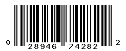 UPC barcode number 028946742822