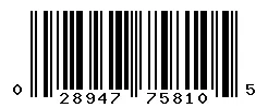 028947758105 barcode