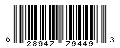 UPC barcode number 028947794493