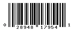 UPC barcode 028948179541