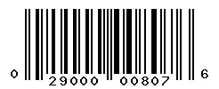 UPC barcode 029000008076