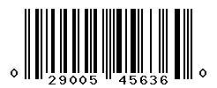 UPC barcode number 029005456360