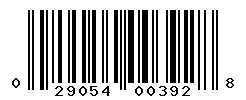 UPC barcode number 029054003928