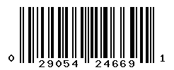 UPC barcode number 029054246691