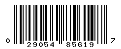 UPC barcode number 029054856197