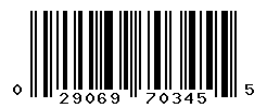 UPC barcode number 029069703455