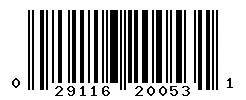 029116200531 barcode
