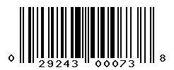 UPC barcode 029243000738