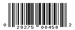 upc 029275004582 barcode image