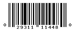 UPC barcode number 029311114480
