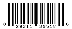 UPC barcode number 029311395186