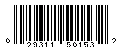 UPC barcode 029311501532