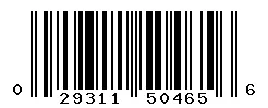 UPC barcode 029311504656