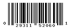 UPC barcode 029311520601