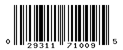 UPC barcode number 029311710095