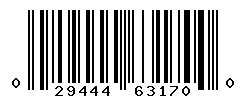 UPC barcode number 029444631700