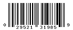 UPC barcode number 029521319859
