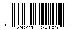 UPC barcode number 029521551051