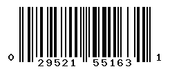upc 029521551631 barcode image