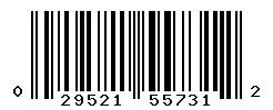 UPC barcode number 029521557312