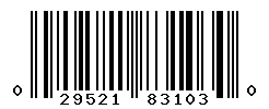 upc 029521831030 barcode image