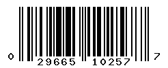UPC barcode number 029665102577