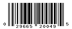 UPC barcode number 029665200495