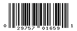 UPC 029757016591 barcode image