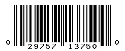 UPC barcode 029757137500