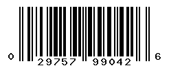 UPC barcode number 029757990426