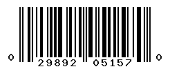 upc 029892051570 barcode image